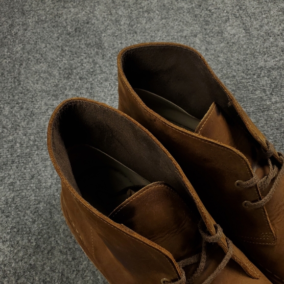 Clarks Chukka Boots Mens 13 Bushacre 3 Desert Brown Leather Beeswax Casual 15522 main image 13
